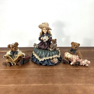 Set of 3, The Boyds Collection Figurine & Music Box Lot, 272001 #3527 #227715GCC